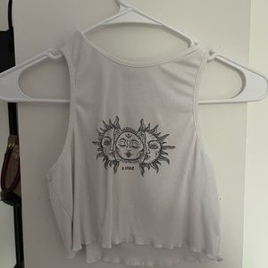 SHEIN white crop top